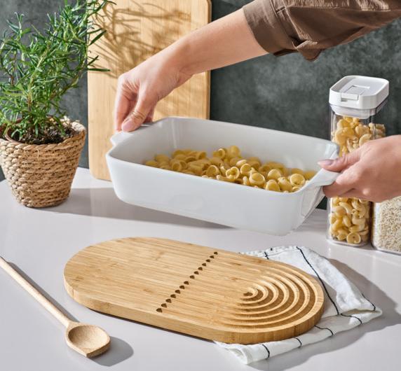 Actual product image Zeller Present Topfuntersetzer Bambus 35x20x1.5 cm (1x, Pan coaster)