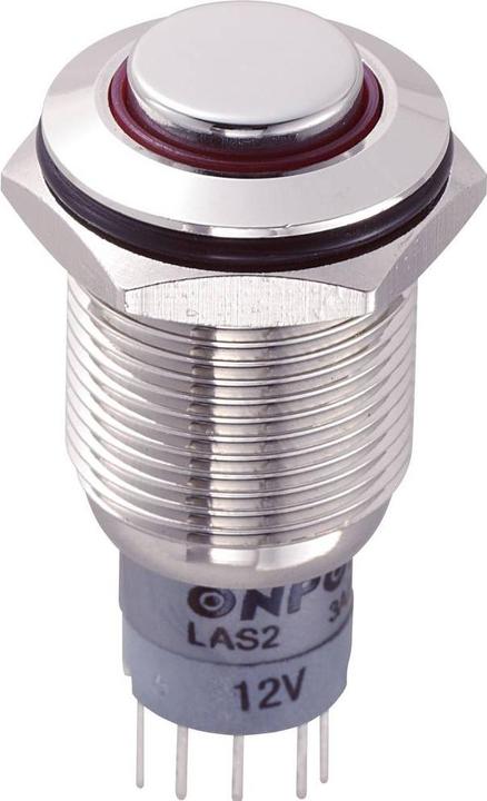 Produktbild Tru Components 701909 LAS2GQH-11E/R/12V/N/P Vandalismusgeschützter Drucktaster 2