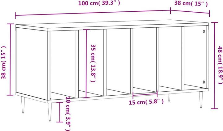 Produktbild vidaXL Plattenschrank