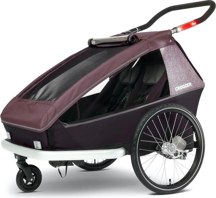 Croozer Kid Vaaya 2 Sunny Baby Bundle - Farbe: Blossom Red