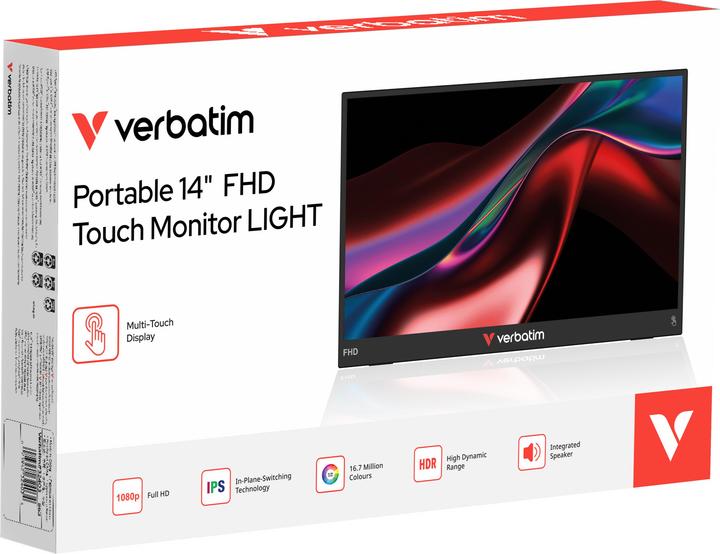 Actual product image Verbatim PMT-14 Touch LIGHT (14", 1920 x 1080 pixels)