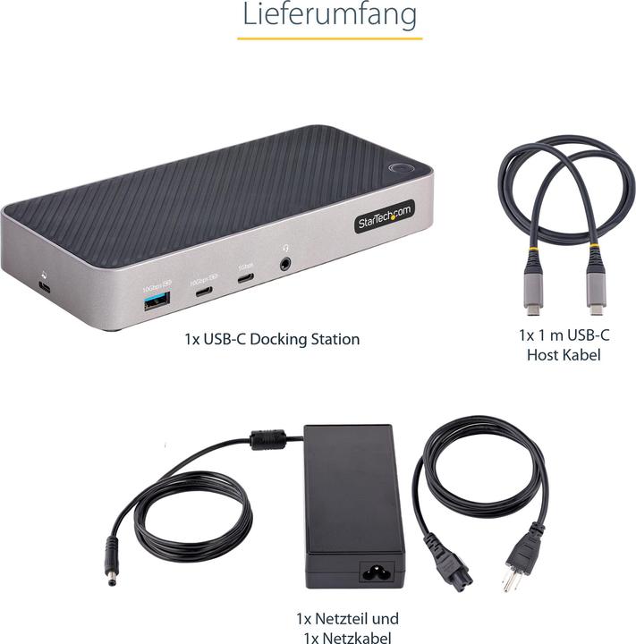 Actual product image StarTech 116N-USBC-DOCK (USB-C, 3 Ports)