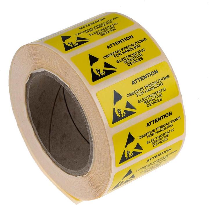 Produktbild RS PRO ESD Warnetikett 18X36MM