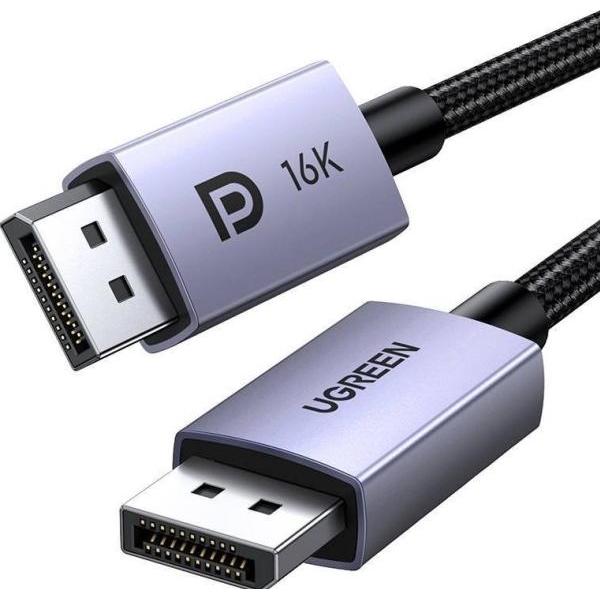 Ugreen Kabel wideo 2 x Display Port męsko-męski DP118 1m 16K (1 m, DisplayPort), Video Kabel