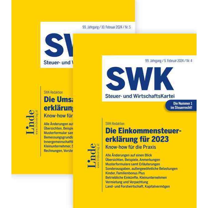 Menhofer:Die Steuererklärungen für 2023, Sachbücher