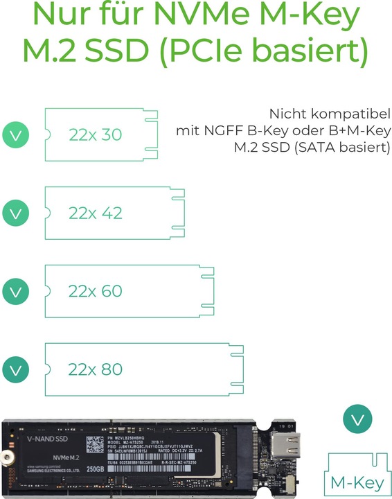 Actual product image Icy Box IB-1817Ma-C31 (M.2 2230, M.2 2242, M.2 2260, M.2 2280, M.2)