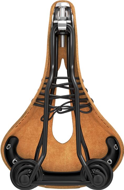 Actual product image Brooks Running BROOKS Bicycle Saddle Flyer Carved, Honey