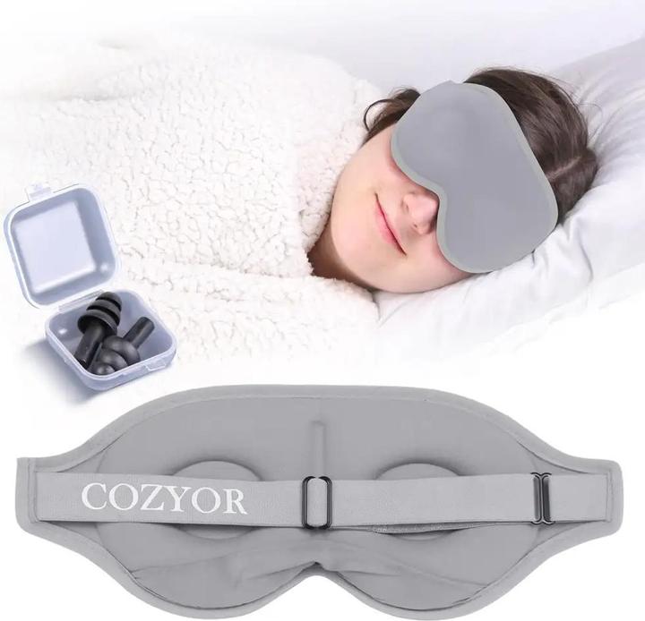 Immagine prodotto Cozyor Maschera per dormire e tappi per le orecchie (Maschera sonno)