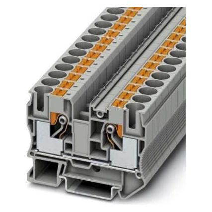 Phoenix Contact PT 10 OG 3212124 Durchgangsklemme Polzahl: 2 0.50 mm² 10 mm² Orange 50 St., Elektronikkabel + Stecker, Orange