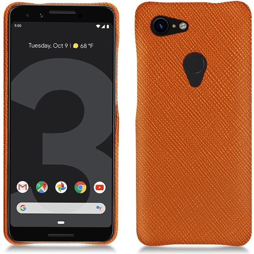 Noreve Lederschutzhülle (Google Pixel 3), Smartphone Hülle, Orange