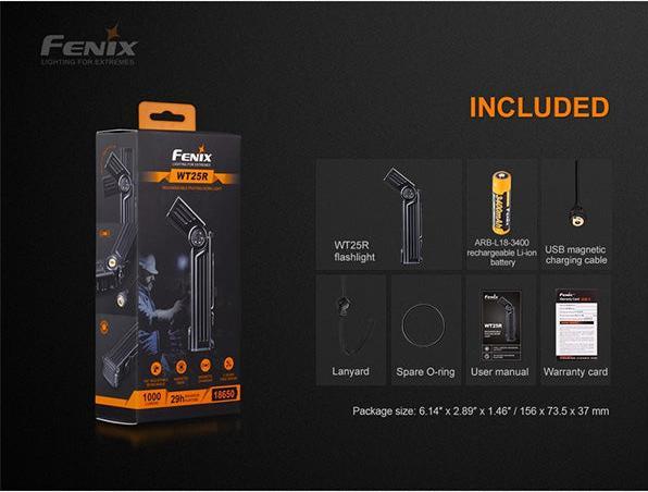 Actual product image Fenix WT25R (13.53 cm, 1000 lm)