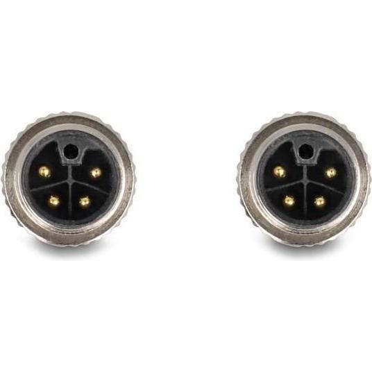 Thumbnail - Delock M12 Kabel L-kodiert 4 Pin Stecker zu Stecker PUR schl, Elektronikkabel + Stecker, Schwarz