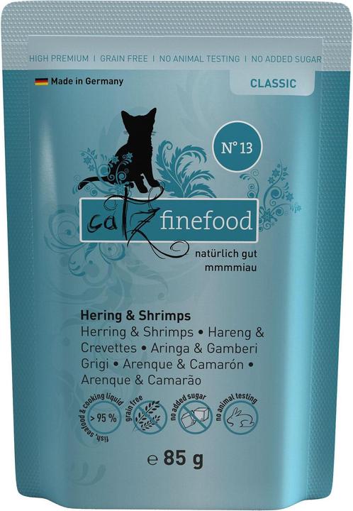 Produktbild Catz Finefood No.13 Hering & Krabben (Adult, 16 Stk., 90 g)