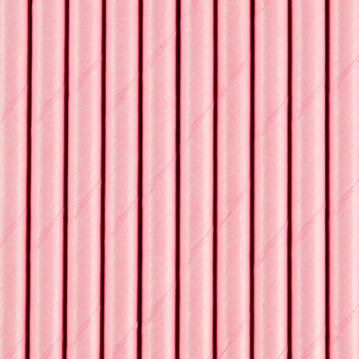 PartyDeco SPP7 081J Cannucce Di Carta, Con Cuori Rosa, 19,5 Cm  1 VPE 10 Pezzi 1050898758