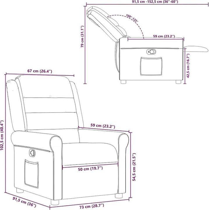 Produktbild vidaXL Relaxsessel