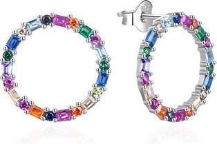 Image du produit Agato Boucles d'oreilles en argent avec zircons colorés Agt-E163pc