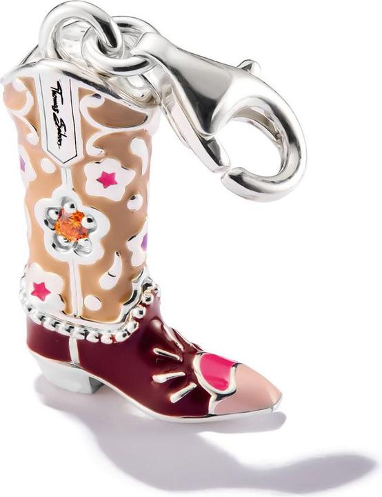 Immagine prodotto Thomas Sabo Charm-Anhänger Cowboy Stiefel Silber (Argento 925, Smalto)
