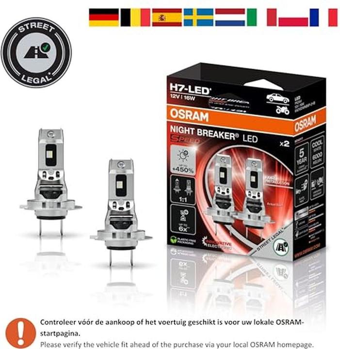 Actual product image Osram Night Breaker Speed LED H4 64193DWNBSP-2HB (H7)