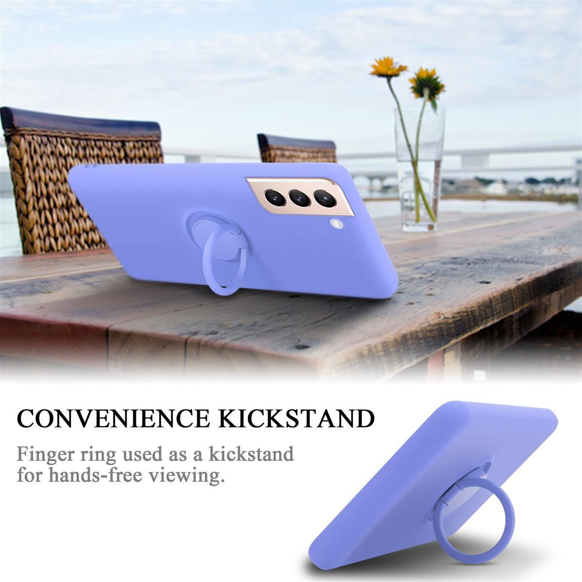 Thumbnail - Cadorabo TPU Liquid Ring Silicone Case Hülle (Samsung Galaxy S21+), Smartphone Hülle, Violett