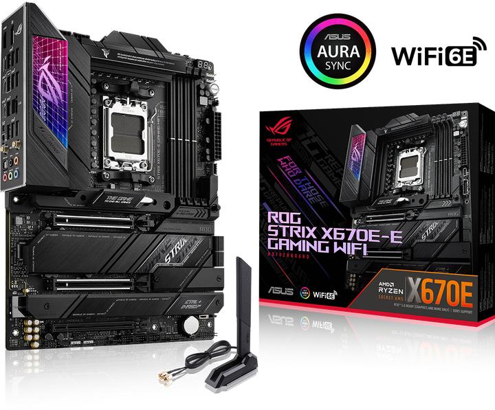 Actual product image ASUS ROG STRIX X670E-E GAMING WIFI (AM5, AMD X670E, ATX)