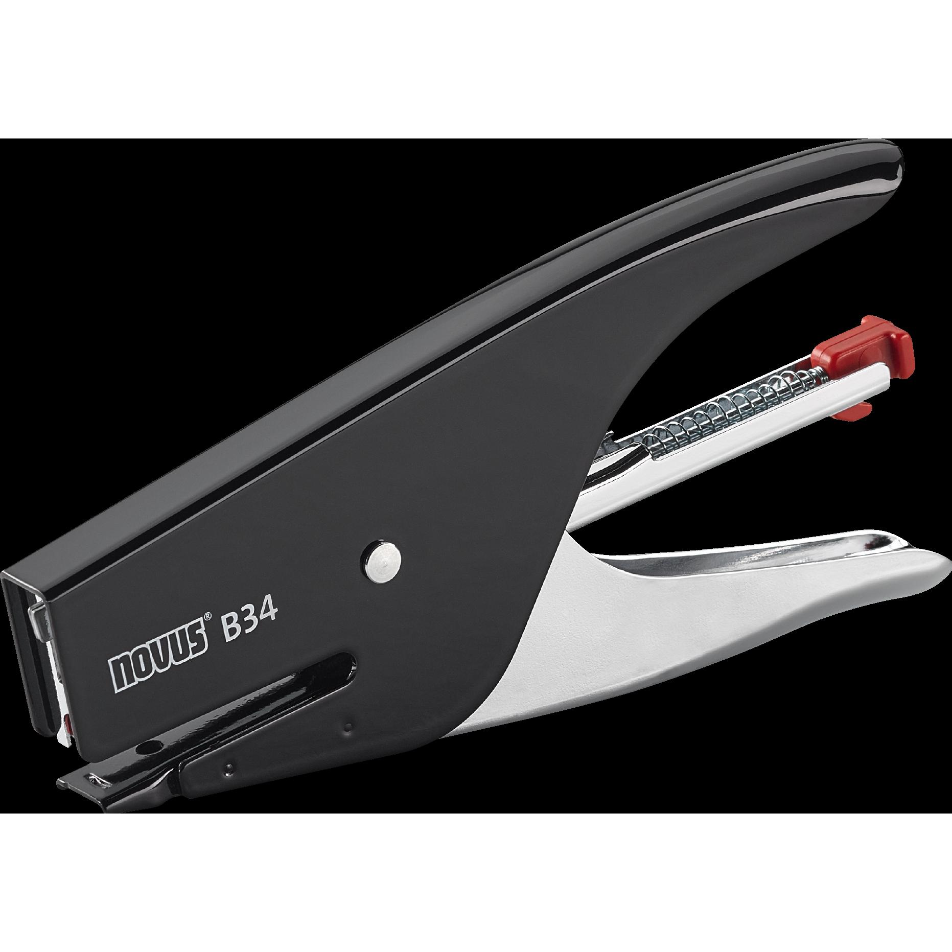 Novus, Heftgerät, Heftzange B34 15 Blatt 40mm schwarz (15 Blätter)