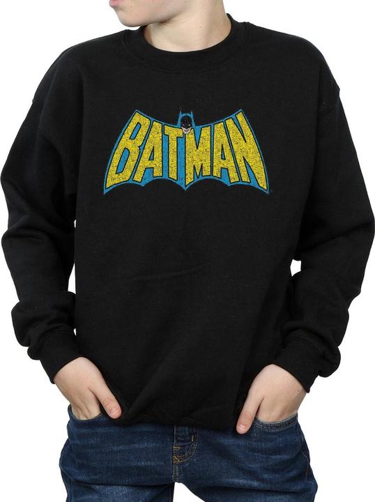 Actual product image Boys Batman Crackle Logo Sweatshirt (116)