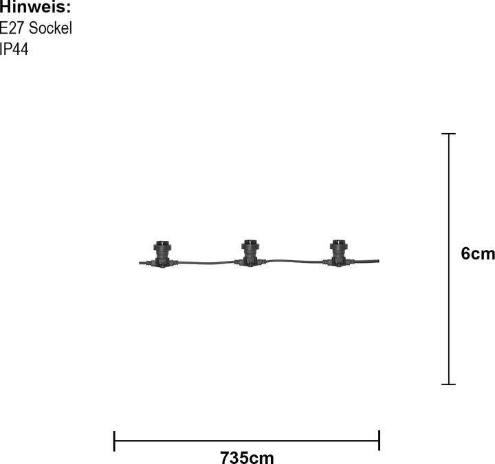 Produktbild Star Trading Lichterkette Extra Connecta Flat E27 (7.35 m)
