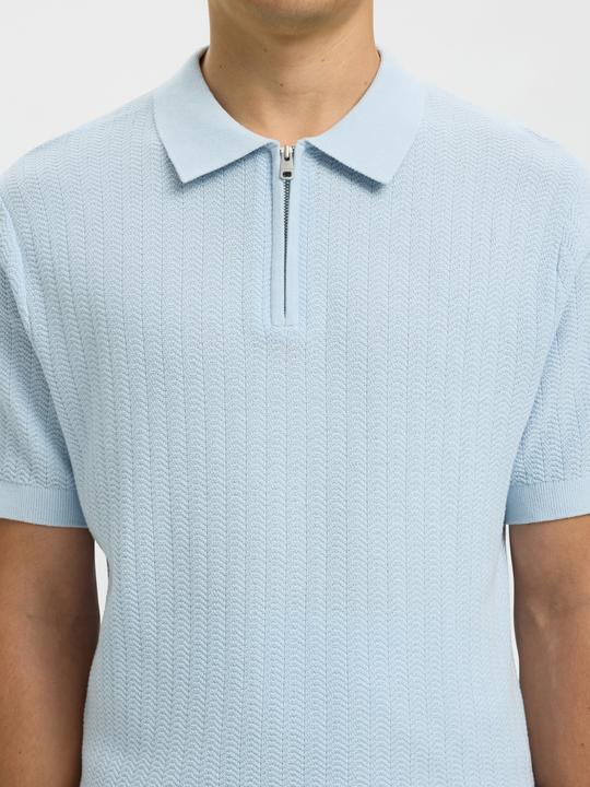 Produktbild Selected Slhcran Ss Knit Structure Zip Polo Noos (M)