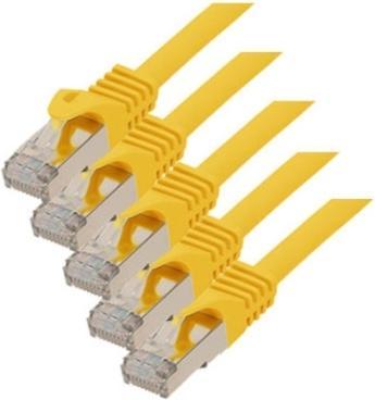 Productafbeelding S-Conn SCONN TP patchkabel S/FTP PIMF raw kabel Cat.7 (VE5) geel 2,0m (S/FTP, CAT7, 3 m)