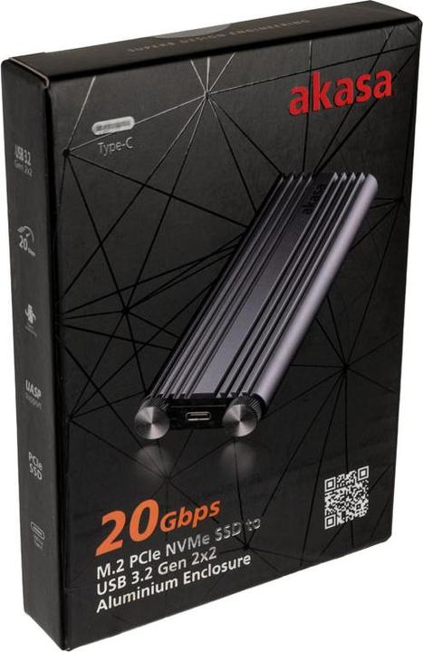 Immagine prodotto Akasa enclosure esterno M.2 NVMe, USB 3.2, alluminio (M.2)