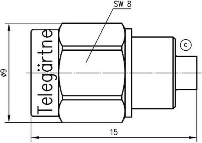 Produktbild Telegärtner Abschlusswiderstand SMA 20dB 50 Ohm
