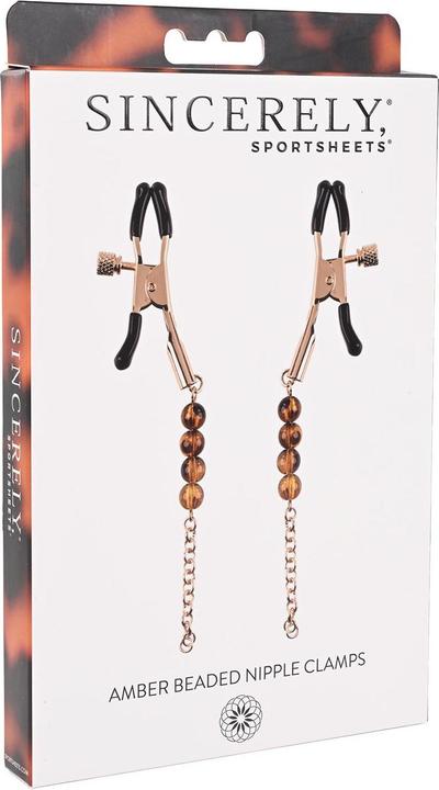 Produktbild Sportsheets Amber Beaded Nipple Clamps Animal 13 cm