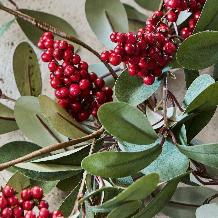 Image du produit Loberon Couronne Lenius vert/rouge