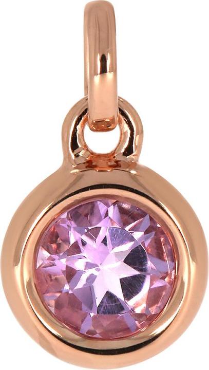 Immagine prodotto Xen Ciondolo con ametista rosa da 6 mm circa placcata in oro rosa da 0,80 ct. (Argento 925)