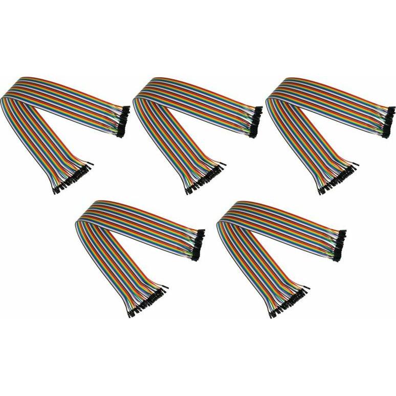 Kabelmeister Fili di ponticello a 40 pin separabili per Arduino, Raspberry Pi ecc., da presa a presa, 5, Scheda + Kit di sviluppo