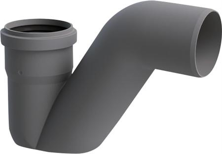 Actual product image Unidrain Water lock pipe Ø75mm - horizontal, P-water lock
