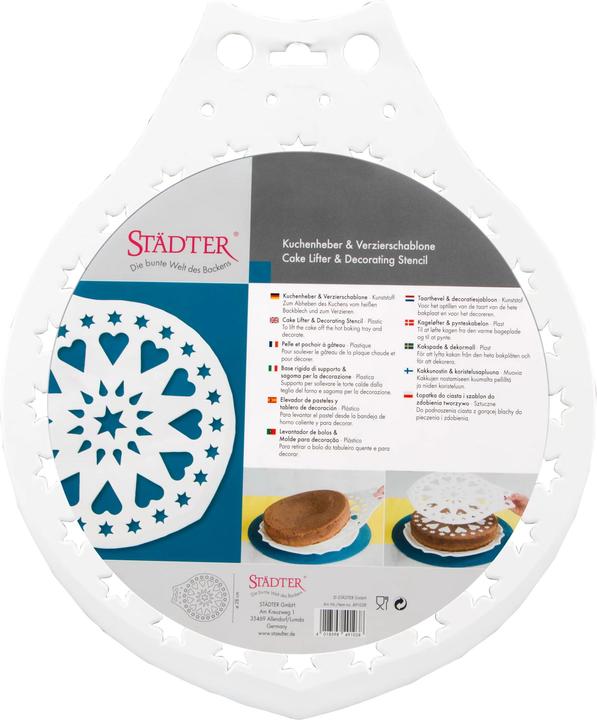 Actual product image Städter Cake server & decorating template approx 28cm