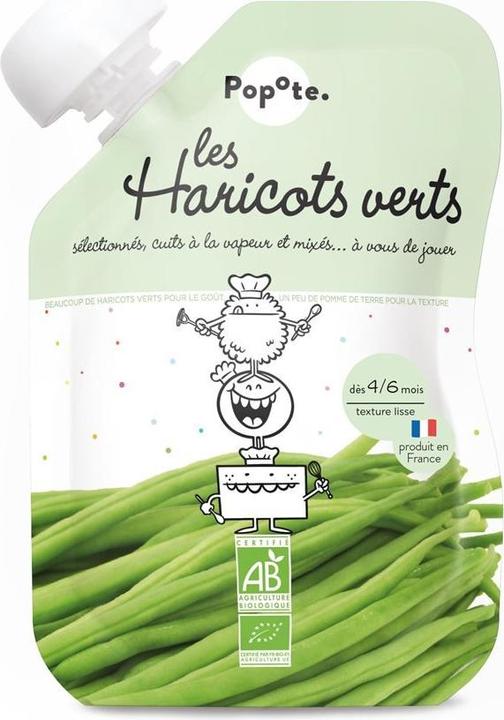Produktbild Popote Quetschie grüne Bohne BIO (120 g)
