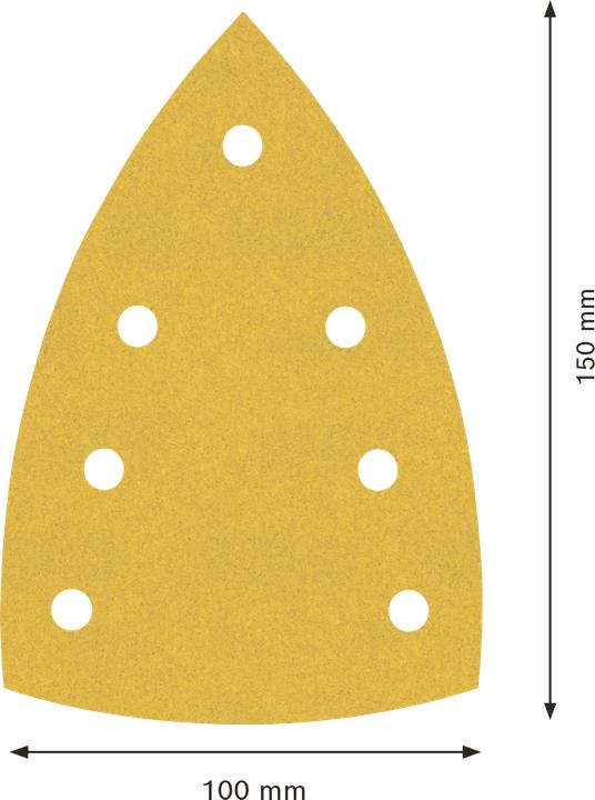 Immagine prodotto Bosch Professional Zubehör Accessori 2608901645 Carta abrasiva per multi-sabbiatrice grana 240 (L (240)