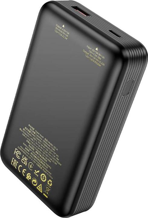 Immagine prodotto Hoco Q21A Powerbank 20000mAh, Schwarz - Hochleistungs-Powerbank für Smartphone und Tablet (20000 mAh)