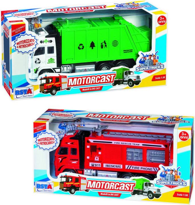 Rs Toys CAMION DIE CAST 2 ASS.TI PULLBACK SC. 1:38