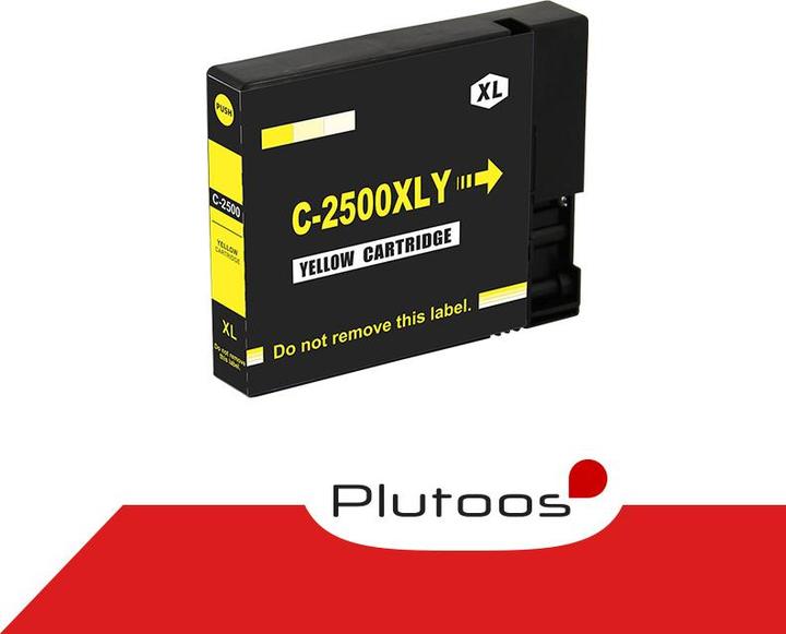 Actual product image Plutoos Canon PGI-2500XLY Cartridge compatible, Yellow (Y)