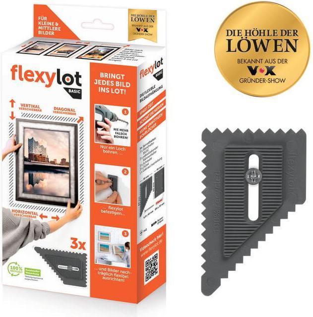 Die Höhle der Löwen Flexylot Bildaufhängung Basic 3er-Set (Verlegeset)