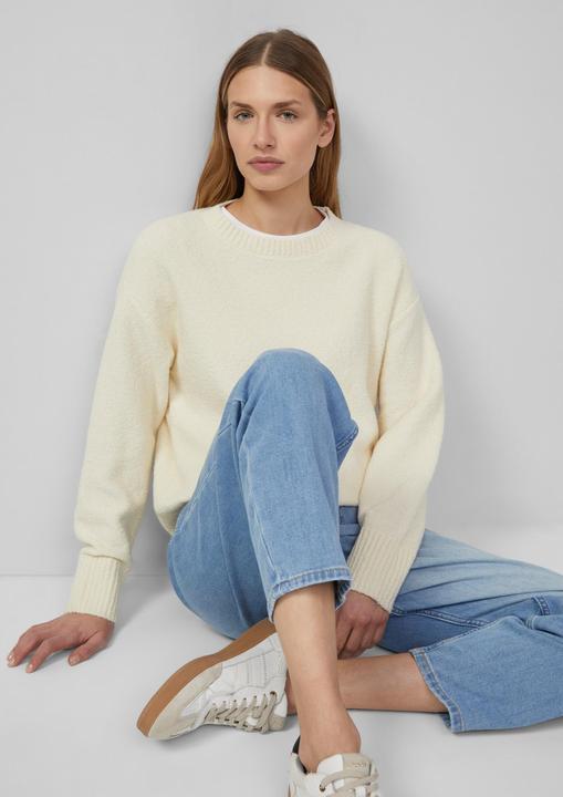 Produktbild s.Oliver Strickpullover Pullover aus Bouclé im Relaxed Fit (48)