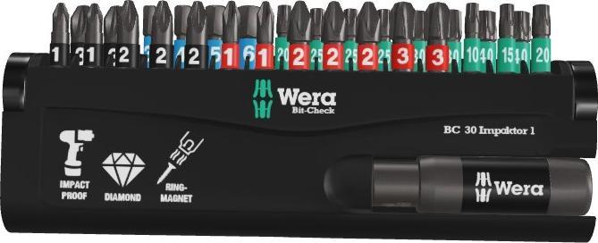 Produktbild Wera Bit-Check 30 Impaktor 1 (Kreuz Phillips PH, Kreuz Pozidriv PZ)