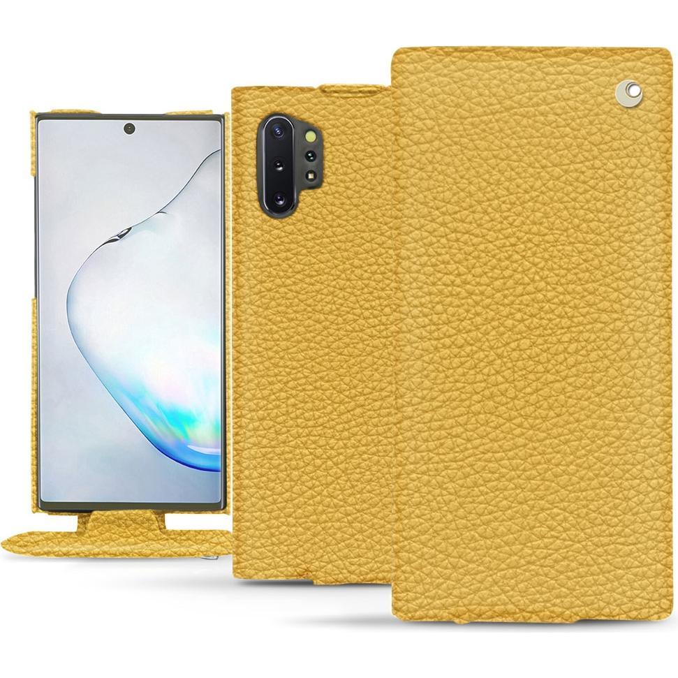 Noreve Lederschutzhülle vertikal (Samsung Galaxy Note 10+), Smartphone Hülle, Orange