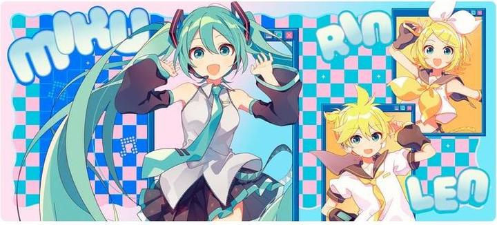 Actual product image ABYstyle Hatsune Miku Tappetino Mouse XXL: Miku & friends 90x40cm (XXL)