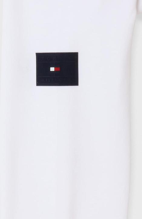 Image du produit Tommy Hilfiger Heren Badged Graphic Zip Mock 1/2, Wit, L (L)