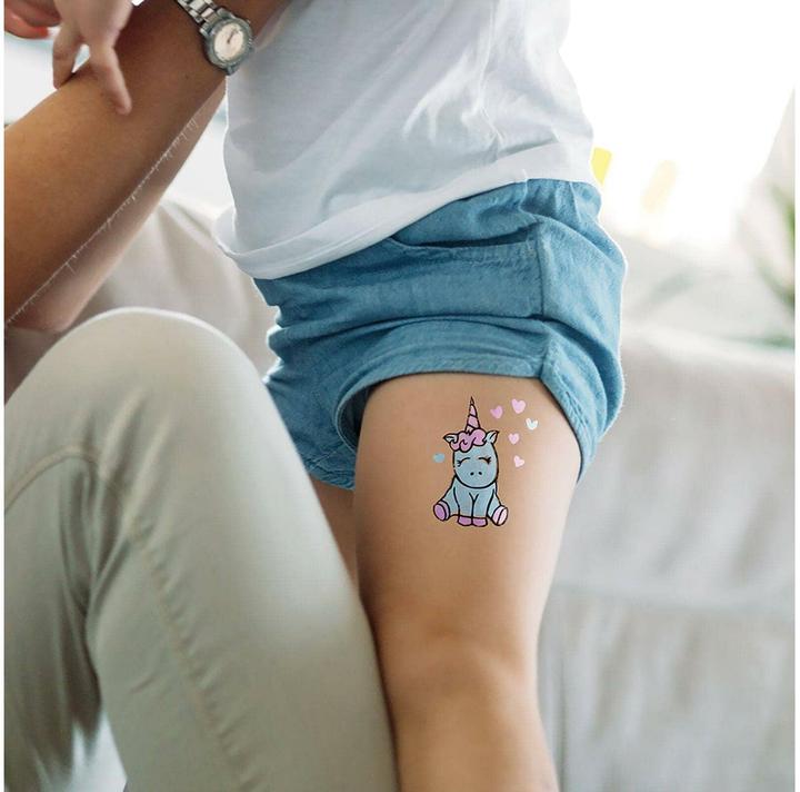 Actual product image Ladot Tattoo stamp unicorn medium