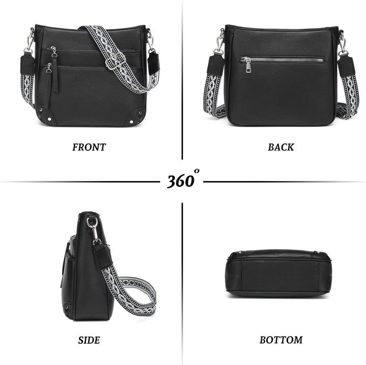 Produktbild Only-Bags.Store Umhängetasche Medium Handtasche Leder PU Umhängetasche Crossbody Bag